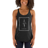 La Dama Loteria B&W Women's Racerback Tank
