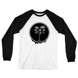 Palma Drip B&W Men's Long Sleeve Baseball T-Shirt