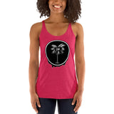 Palma Drip B&W Women's Racerback Tank