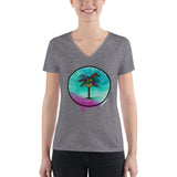 Palma Drip Women's V-neck Tee