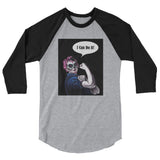 Rosie the Riveter Women's 3/4 sleeve baseball shirt