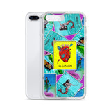 Las Damas Corazon Loteria All-Over iPhone Case