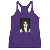 Catrina Dia de los Muertos (Day of the Dead) Women's purple racerback tank by Pilar Grother