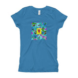 Las Damas Corazon Loteria All-Over Girl's T-Shirt