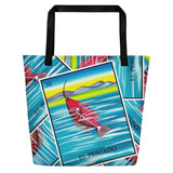 El Pescado Loteria All-Over Beach Bag