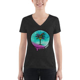 Palma Drip Women's V-neck Tee