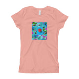 Las Damas Rosa Loteria All-Over Girl's T-Shirt