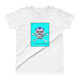 La Calavera Loteria Pop Teal Women's T-shirt