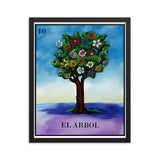 El Arbol Loteria Framed photo paper poster