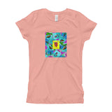 Las Damas Corazon Loteria All-Over Girl's T-Shirt