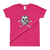 La Calavera Loteria B&W Plain Women's T-shirt