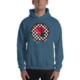 Rosa Dripping Checker Board Hoodie