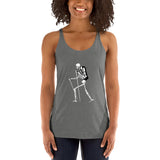 El Senderista (Hiker) Skeleton Women's Racerback Tank