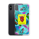 Las Damas Corazon Loteria All-Over iPhone Case