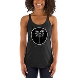 Palma Drip B&W Women's Racerback Tank