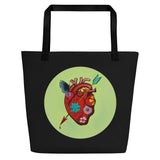 El Corazon Circle Beach Bag