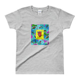 Las Damas Corazon Loteria All-Over Womens  T-shirt