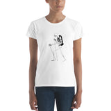 El Senderista (Hiker) Skeleton Women's t-shirt