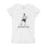 El Futbolista Argentina Plain Girl's T-Shirt