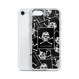 La Calavera Loteria B&W All-over iPhone Case