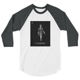 La Dama Loteria B&W Women's 3/4 sleeve raglan shirt