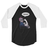 Rosie the Riveter Women's 3/4 sleeve baseball shirt