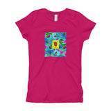 Las Damas Corazon Loteria All-Over Girl's T-Shirt