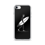 iphone case Black and White El Surfista (Surfer) Loteria Day of the Dead by Pilar Grother