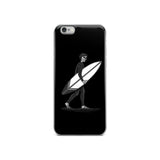 iphone case Black and White El Surfista (Surfer) Loteria Day of the Dead by Pilar Grother