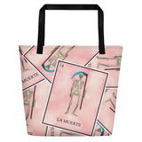 La Muerte Loteria All-Over Beach Bag