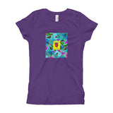 Las Damas Corazon Loteria All-Over Girl's T-Shirt