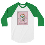 La Calavera Loteria Women's 3/4 sleeve baseball shirt