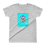 La Calavera Loteria Pop Teal Women's T-shirt