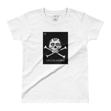 La Calavera Loteria B&W Women's T-shirt