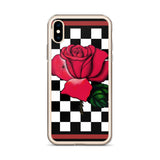 Rosa Checker Board iPhone Case