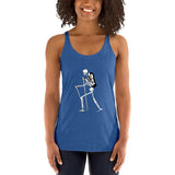 El Senderista (Hiker) Skeleton Women's Racerback Tank