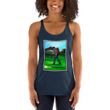 El Senderista (Hiker) Loteria Women's Racerback Tank