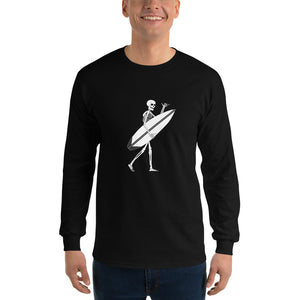 El Surfista Skeleton Shaka Men's Long Sleeve T-Shirt
