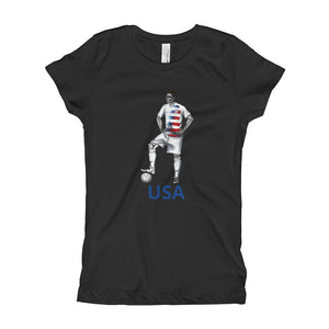 El Futbolista USA Plain Girl's T-Shirt