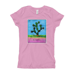 El Nopal Loteria Girl's T-Shirt