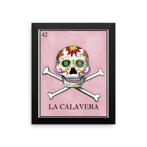 La Calavera Loteria Framed photo paper poster