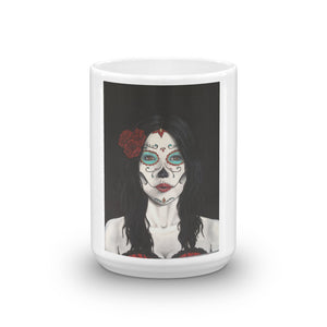 Catrina Dia de los Muertos (Day of the Dead) mug by Pilar Grother
