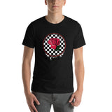 Rosa Dripping Checker Board Men's T-Shirt