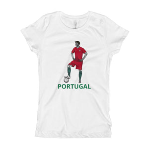 El Futbolista Portugal Plain Girl's T-Shirt