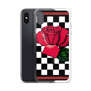 Rosa Checker Board iPhone Case