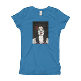 Catrina Dia de los Muertos (Day of the Dead) girl's Turquoise t-shirt by Pilar Grother