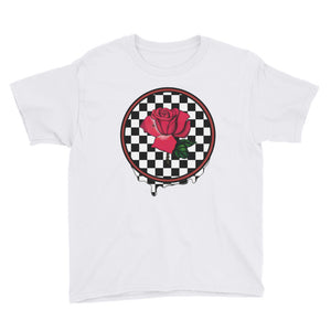 Rosa Dripping Checker Board Boy's T-Shirt
