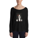 Catrina Dia de los Muertos (Day of the Dead) Women's black long sleeve by Pilar Grother