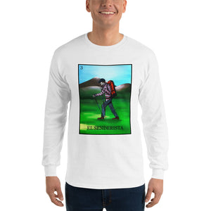 El Senderista (Hiker) Loteria Men's Long Sleeve T-Shirt