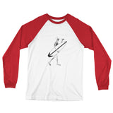 El Surfista Skeleton Shaka Men's Long Sleeve Baseball T-Shirt